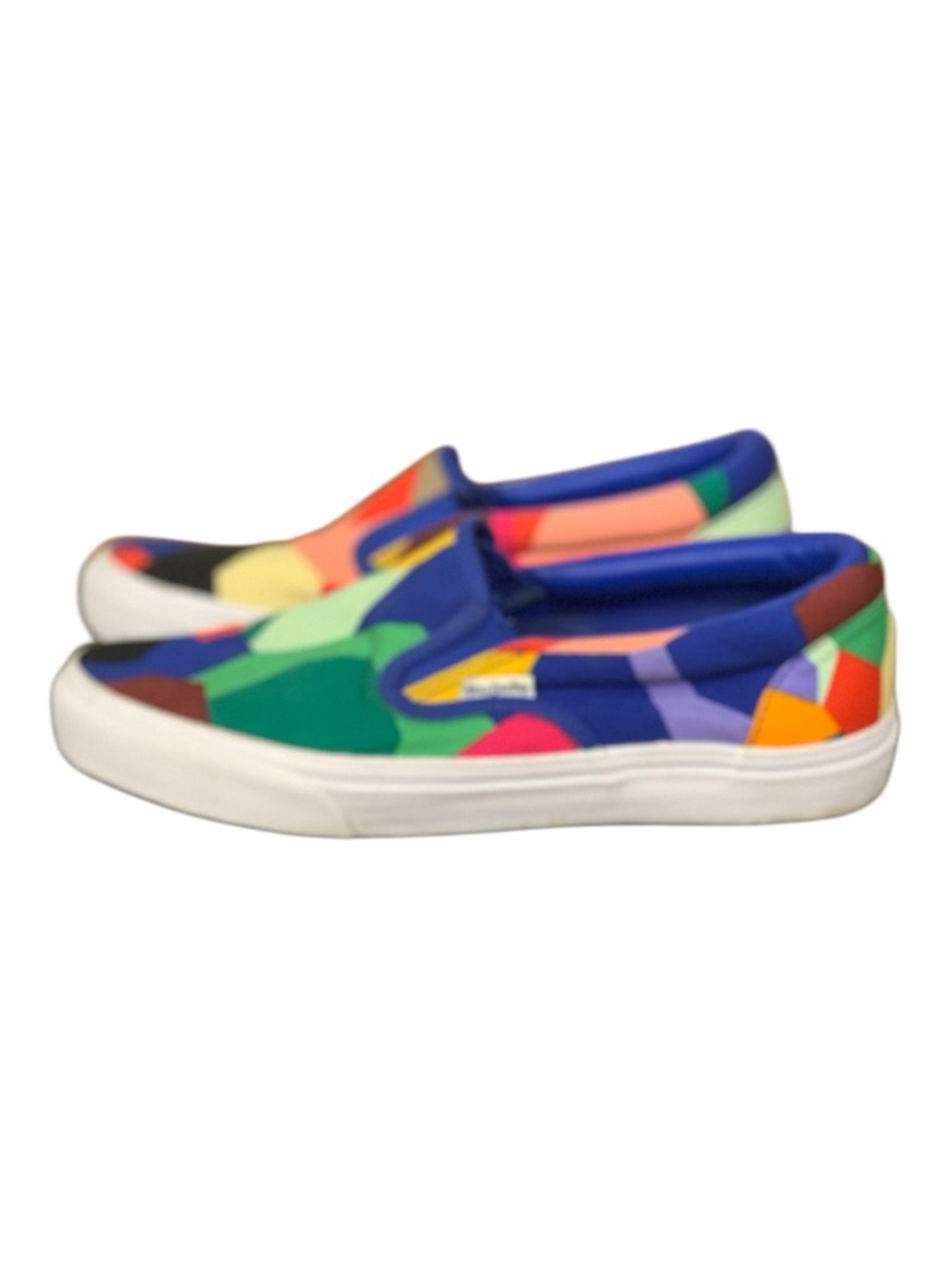 Vera Bradley Womens Kaleidoscope Canvas Slip On Sneakers Loafers Abstract Sz 8